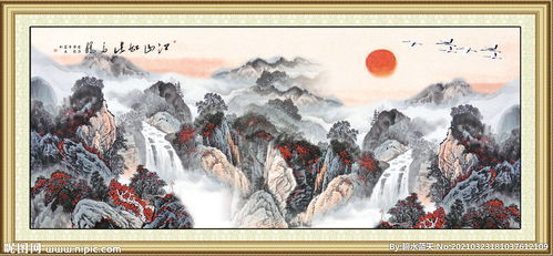 山水畫旭日東升屬火嗎,玄關掛畫有什麼風水講究呢?