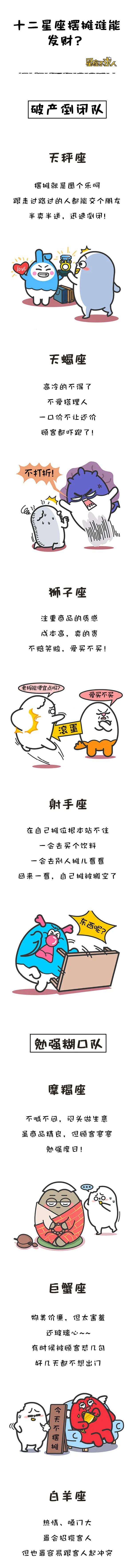 12星座擺攤誰能發財？