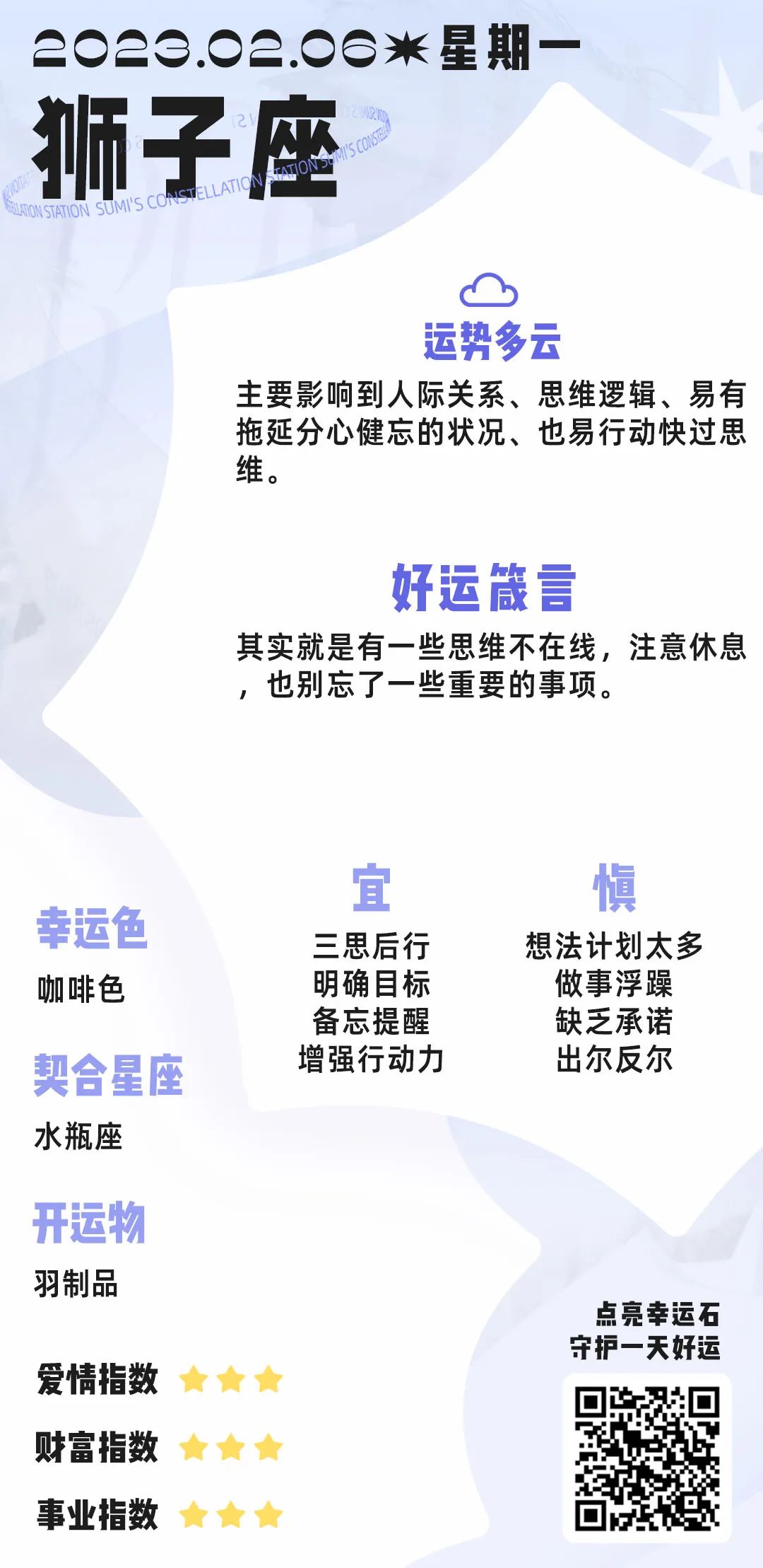 2月6日丨12星座好運播報&事件預警